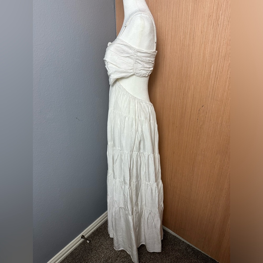 Anthropologie White Maxi Dress with Spaghetti Straps - Picture 5 of 12